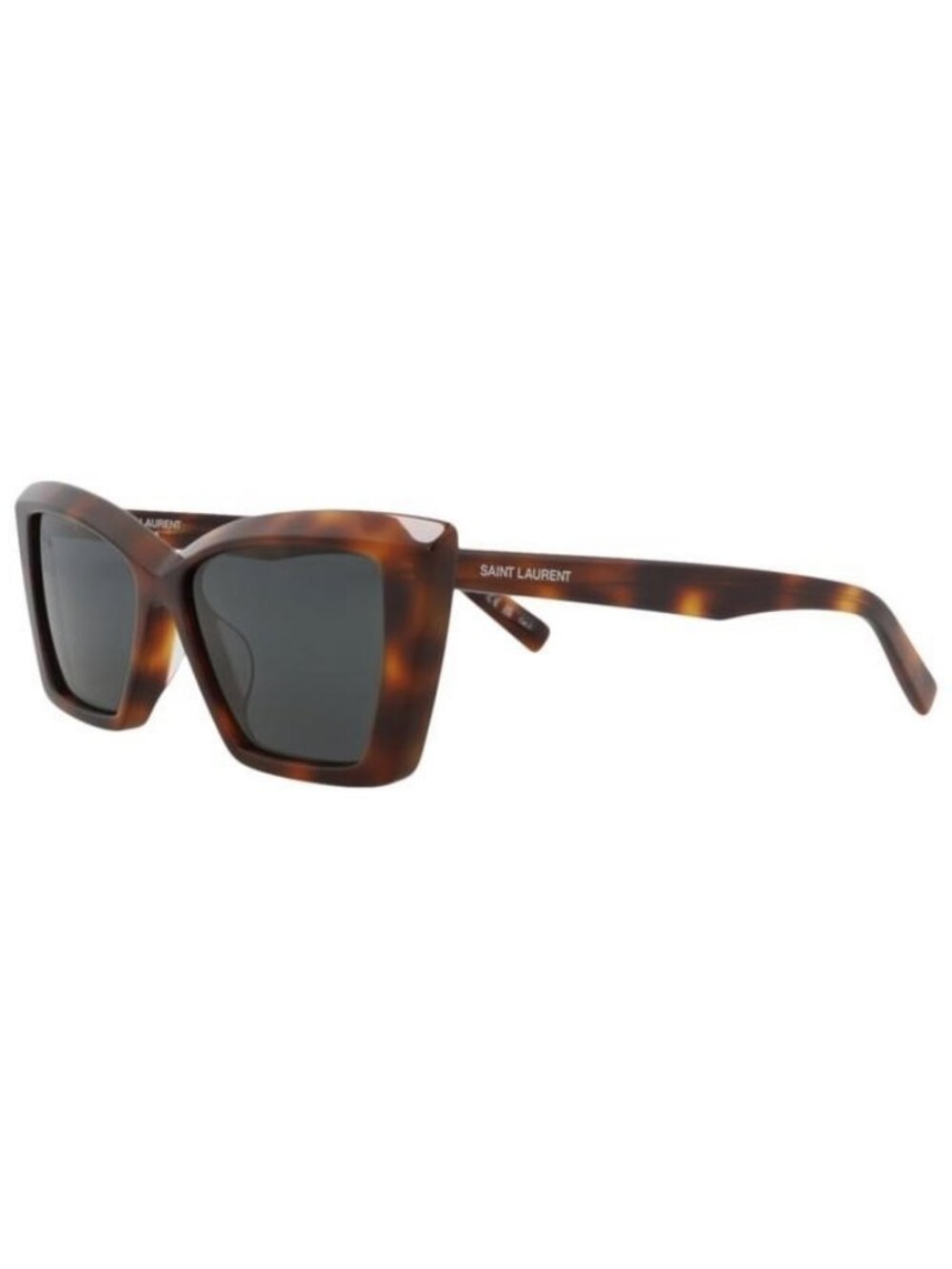 New Saint Laurent Womens Cat Eye Havana Havana Black Fashion Designer Sunglasses